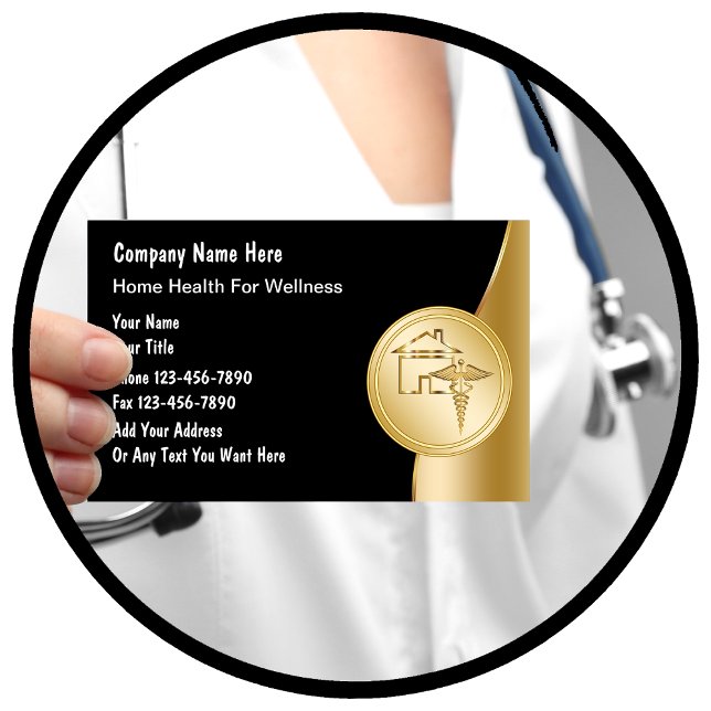 Cartes de visite de la santé à domicile (Créateur téléchargé)