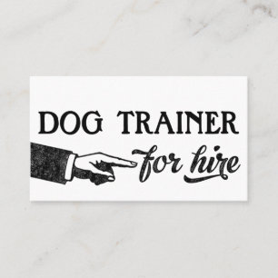 Cartes de visite de l'entraîneur de chien - Cool V