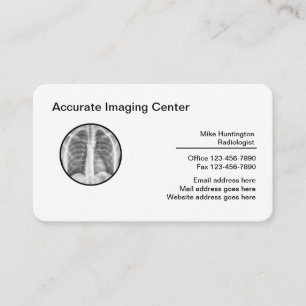 Cartes de visite de l'imagerie Médicale de radiolo
