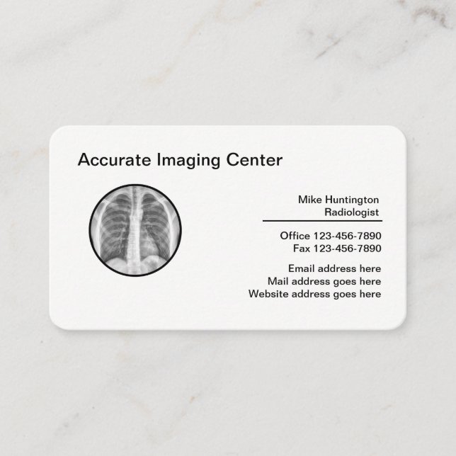 Cartes de visite de l'imagerie Médicale de radiolo (Devant)