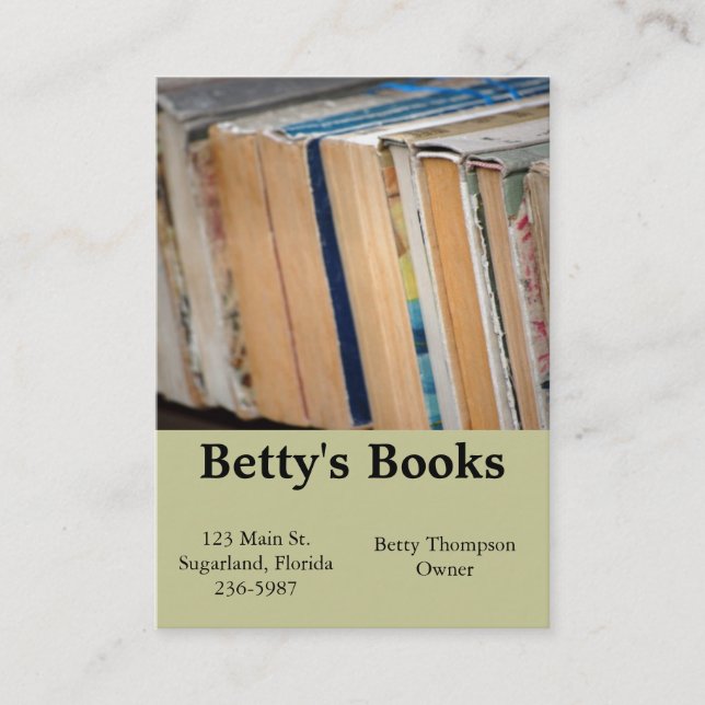 Cartes de visite de livre (Devant)