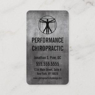 Cartes de visite de logo de chiropractie