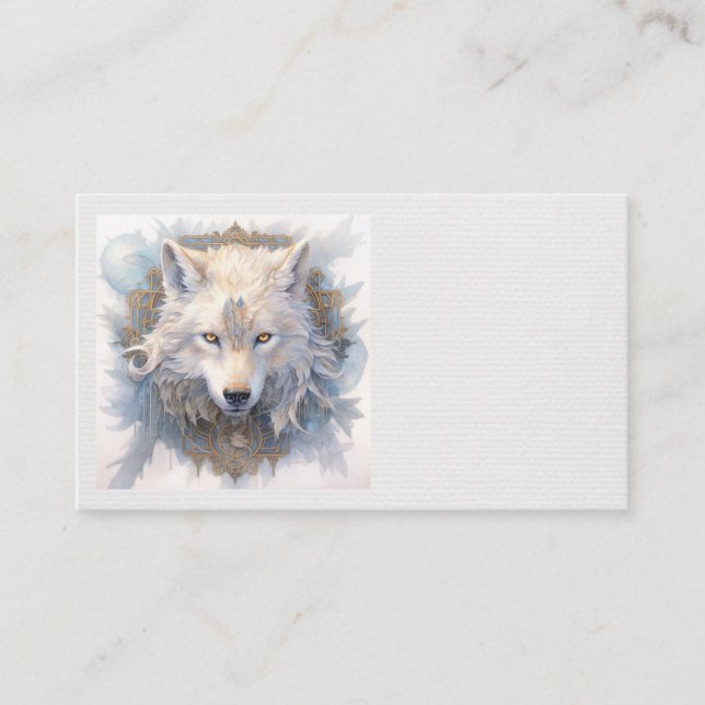 Cartes de visite de loups mystiques (Devant)