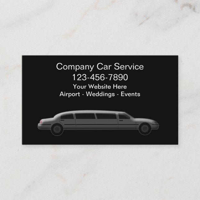 Cartes de visite de luxe de taxi (Devant)