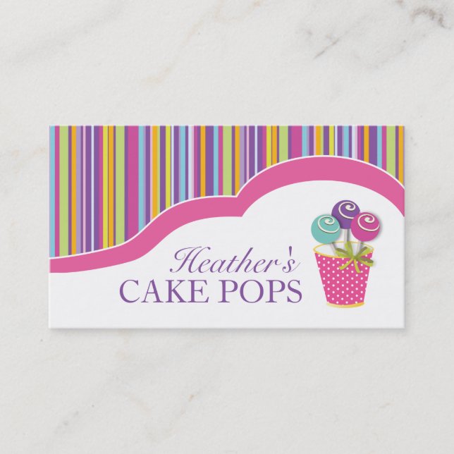 Cartes de visite de magasin de bonbons d'amusement (Devant)