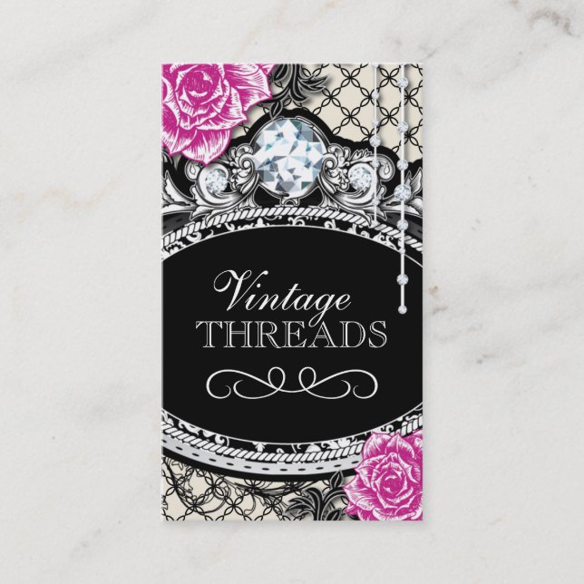 Cartes de visite de magasin d'habillement (Devant)