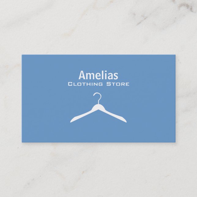 Cartes de visite de magasin d'habillement (Devant)