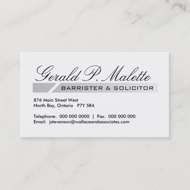 Cartes de visite de mandataire (Devant)