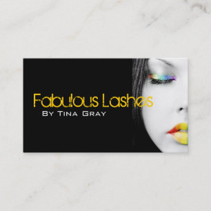 Cartes de visite de maquillage