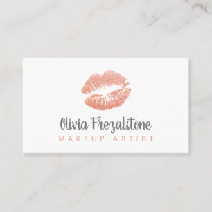 Cartes de visite de maquillage