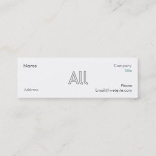 Cartes de visite de marque de style d'AllStruck