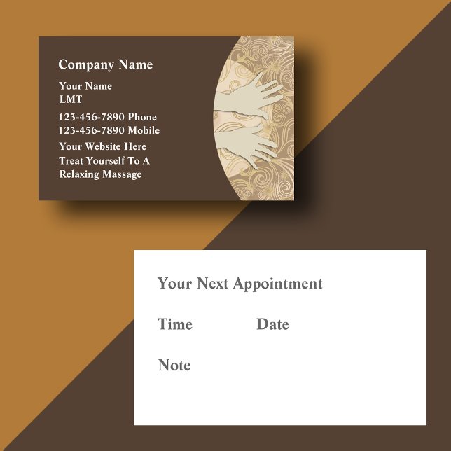 Cartes de visite de massage (Créateur téléchargé)
