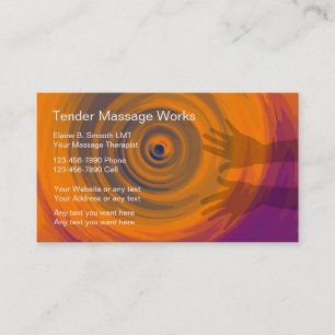 Cartes de visite de massage