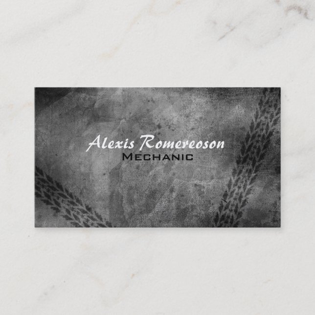 Cartes de visite de mécanicien (Devant)