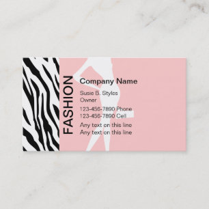 Cartes de visite de mode