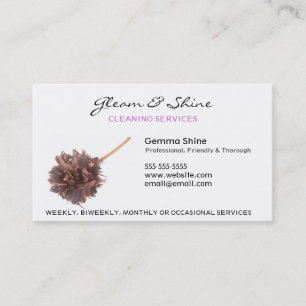 Cartes de visite de nettoyage