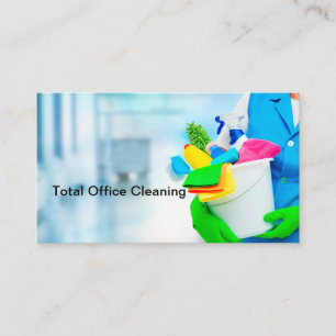 Cartes de visite De Nettoyage À La Maison Et Au Bu