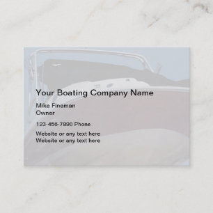 Cartes de visite de nettoyage de bateau