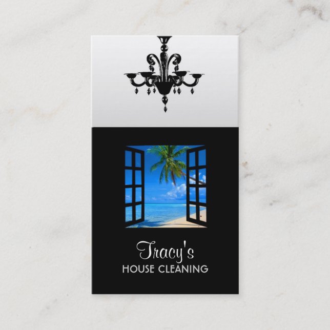 Cartes de visite de nettoyage de bureau (Devant)