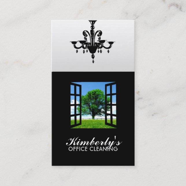 cartes de visite de nettoyage de bureau (Devant)