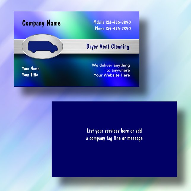 Cartes de visite de nettoyage de carter (Créateur téléchargé)