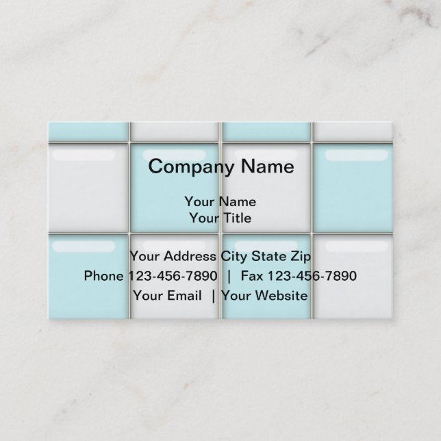 Cartes de visite de nettoyage de coulis (Devant)