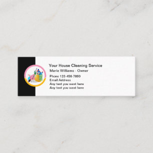 Cartes de visite de nettoyage simple et économique