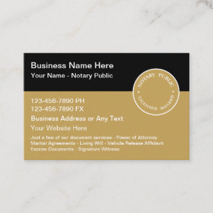 Cartes de visite de notaire