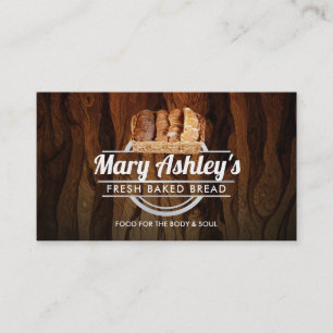 Cartes de visite de pain personnalisables