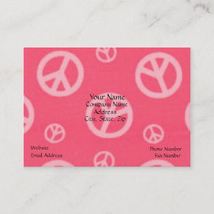 CARTES DE VISITE DE PAIX - ROSE - ENTREPRISE - SIG