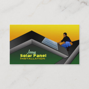Cartes de visite de panneaux solaires