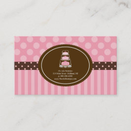 Cartes de visite de pâtisserie ou de boulangerie