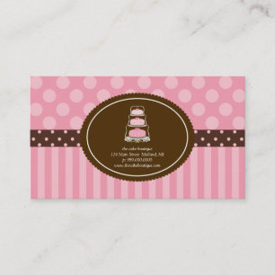 Cartes de visite de pâtisserie ou de boulangerie