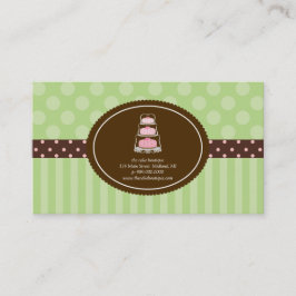 Cartes de visite de pâtisserie ou de boulangerie