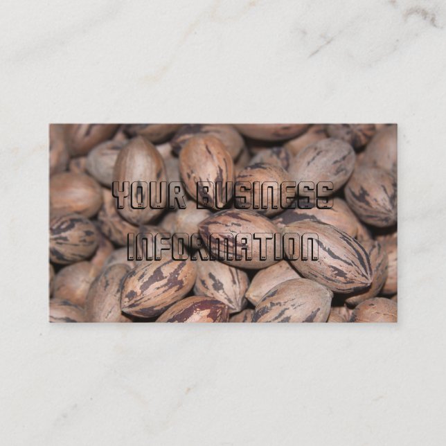 Cartes de visite de Pecan (Devant)