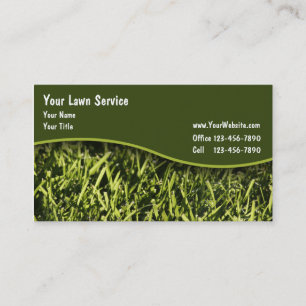 Cartes de visite de pelouse