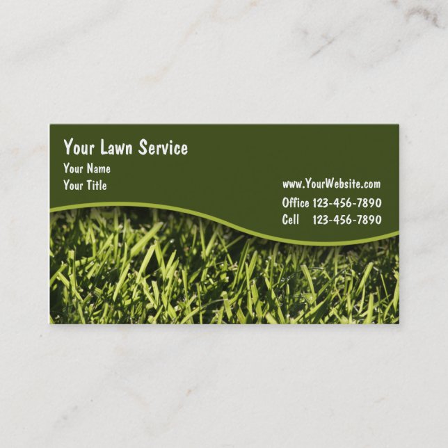 Cartes de visite de pelouse (Devant)
