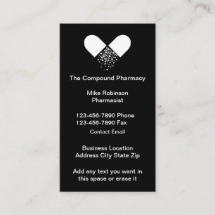 Cartes de visite de pharmacie Compound