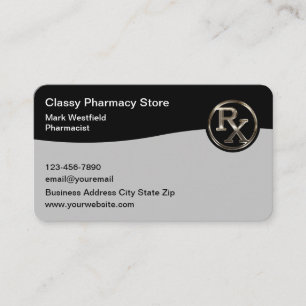 Cartes de visite de pharmacien de Pharmacie Élégan