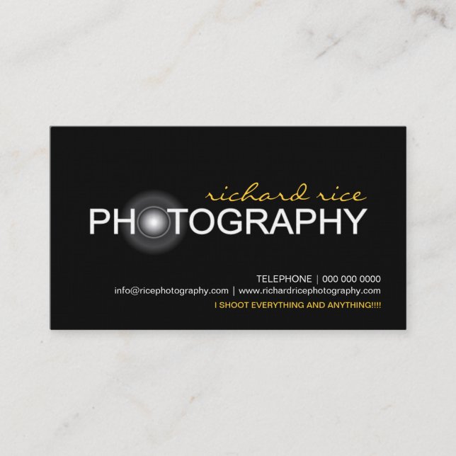 Cartes de visite de photographe (Devant)