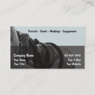 Cartes de visite de photographe