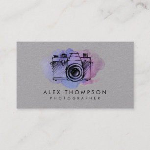 Cartes de visite de photographe d'appareil-photo