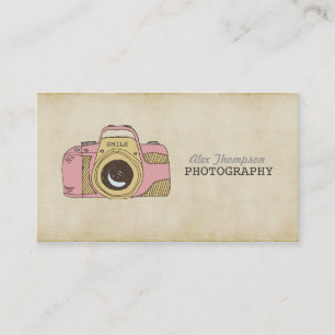 Cartes de visite de photographie d'appareil-photo