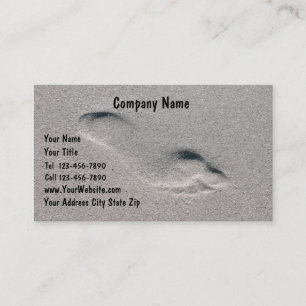 Cartes de visite de plage