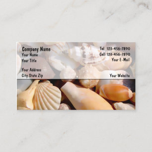 Cartes de visite de plage