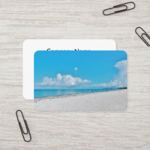 Cartes de visite de plage tropicale