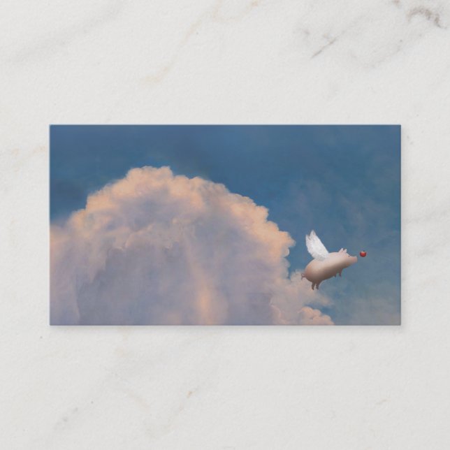 cartes de visite de porc de vol (Devant)