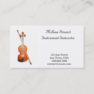 Cartes de visite de professeur de musique de