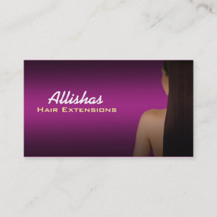 Cartes de visite de prolongements de cheveux