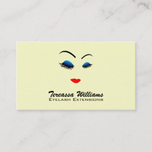 Cartes de visite de prolongements de mèche d'oeil